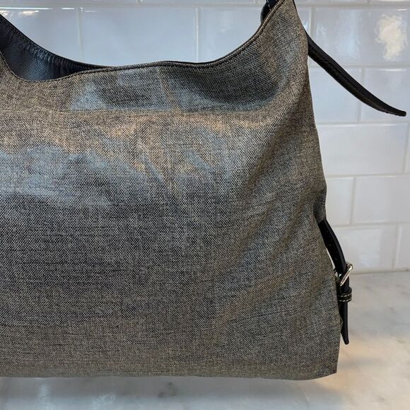 Dooney & Bourke Coated Canvas Denim X-Large HoboShoulder Bag - Picture 6 of 16